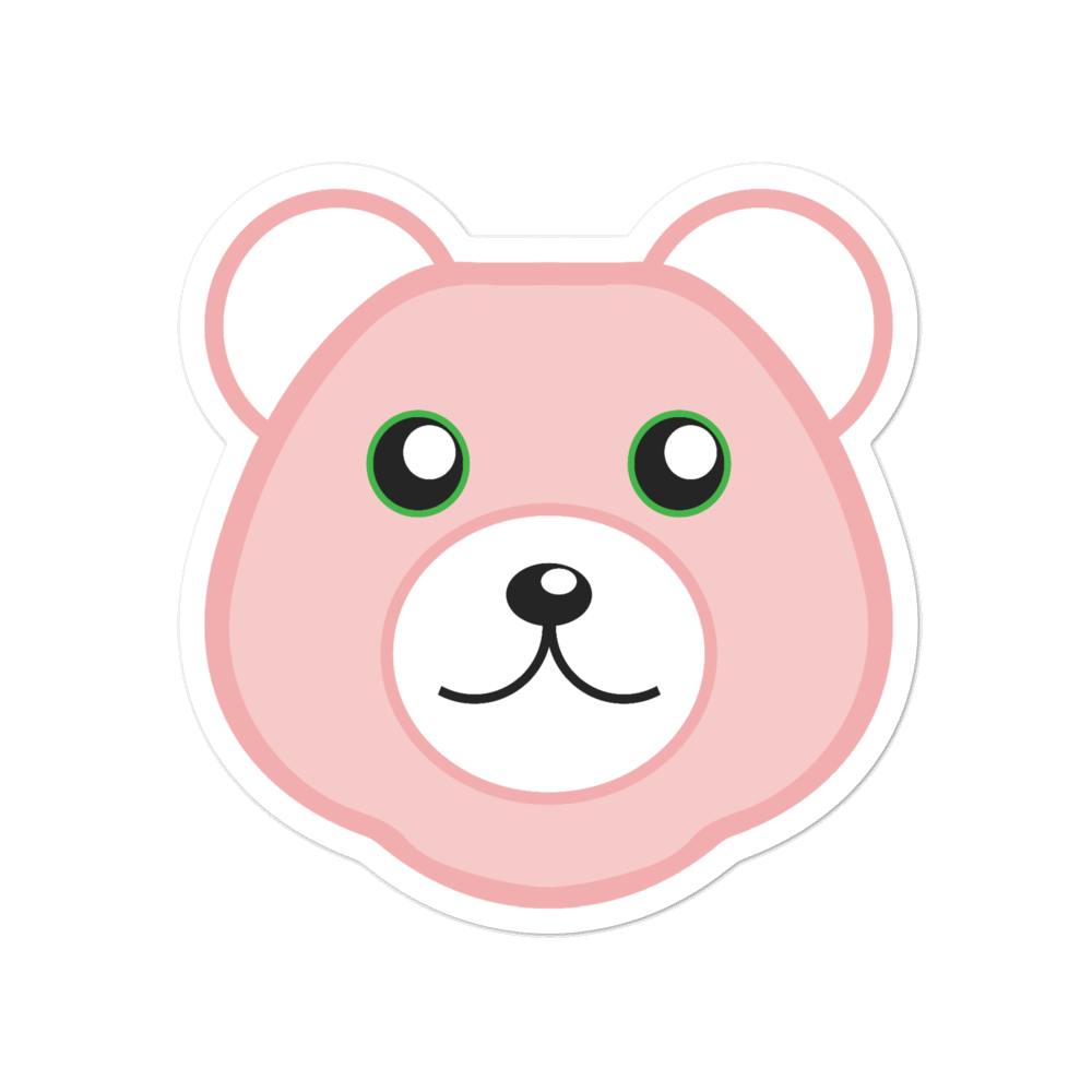 Bubblegum Bear 3x4 Sticker